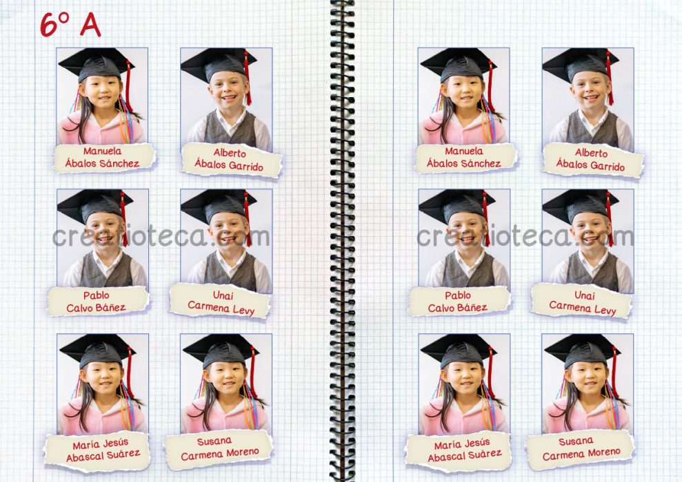 Ejemplo de anuario de primaria Creatioteca