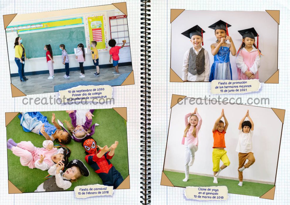 Ejemplo de anuario de primaria Creatioteca